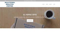 Desktop Screenshot of muletowncoffee.com