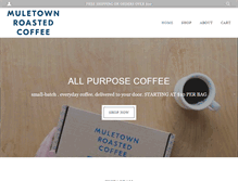 Tablet Screenshot of muletowncoffee.com